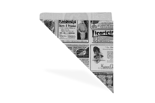 Spitztüten fettbeständiges Papier 'Zeitung' 24x34 cm (1.000 Stück) [TK-9987277]