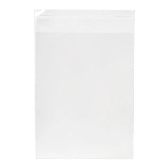 Umweltfreundliche Klappenbeutel Bioplastik 13.5x17.1cm Transparent (100 Stück) [GC6B1]