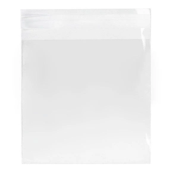 Umweltfreundliche Klappenbeutel Bioplastik 13.3x12.9cm Transparent (100 Stück) [GC5X5SM]