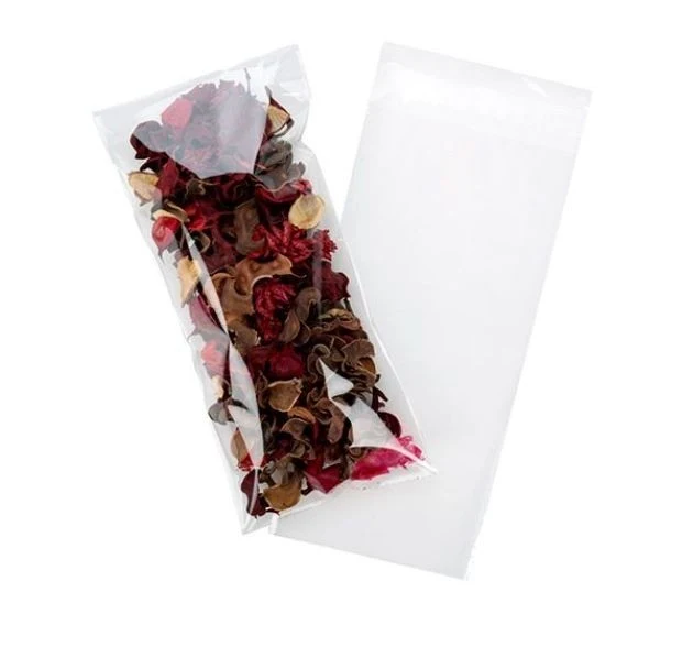 Umweltfreundliche Klappenbeutel Bioplastik 11.7x24.8cm Transparent (100 Stück) [GC4X9]