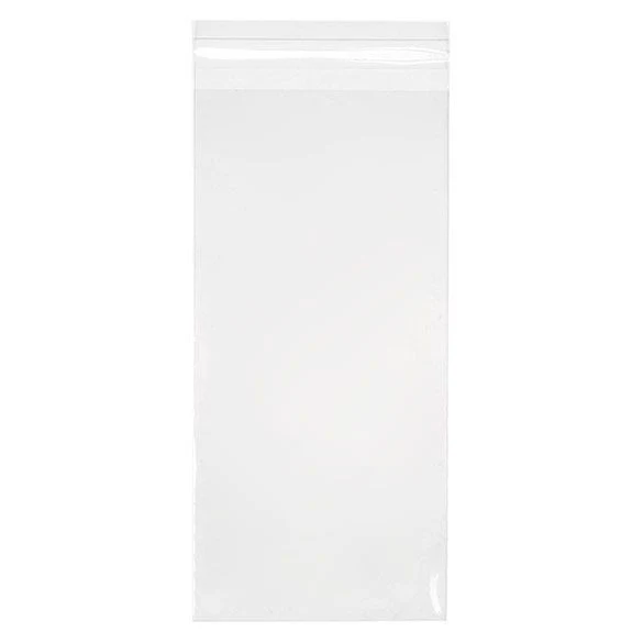 Umweltfreundliche Klappenbeutel Bioplastik 11.7x24.8cm Transparent (100 Stück) [GC4X9]