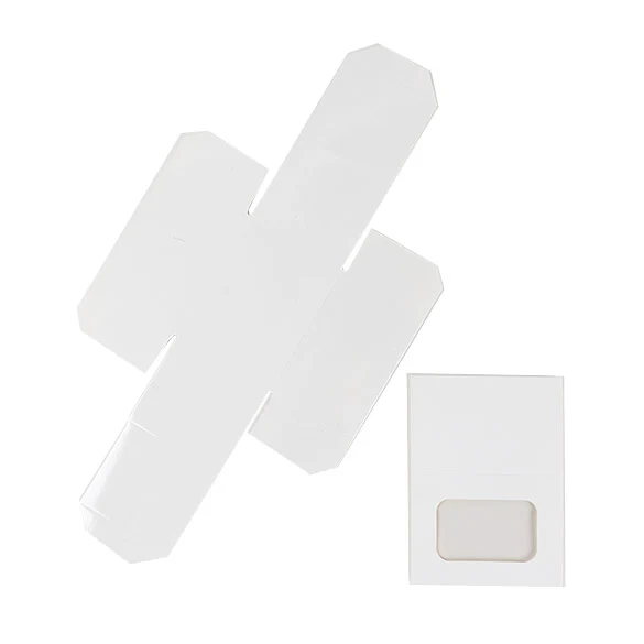 Zweiteilige Papierschachteln Weiß 9,5x6,4x5,7 cm (25 Stück) [MBS8W]