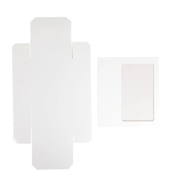 Zweiteilige Papierschachteln Weiß 21x12,7x5,7 cm (25 Stück) [MBS10W]
