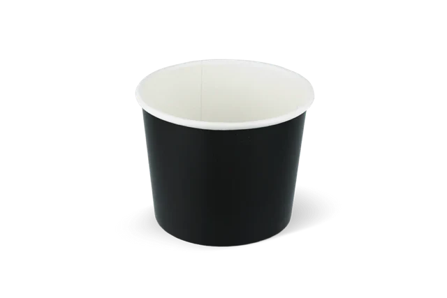 Eiscremebecher Karton 300ml Ø9 cm 10oz Schwarz FSC®Mix (1000 Stück) [TK-9987089]