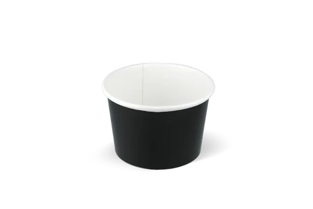 Eiscremebecher Karton 240ml Ø9 cm 8oz FSC®Mix Schwarz (1.000 Stück) [TK-9987423]