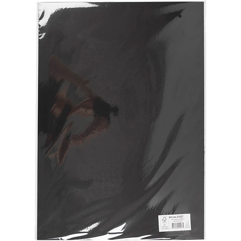 Karton, farbig, A2 420x600 mm, 180 g, Kohlschwarz, 10Bl. [HOB21527]