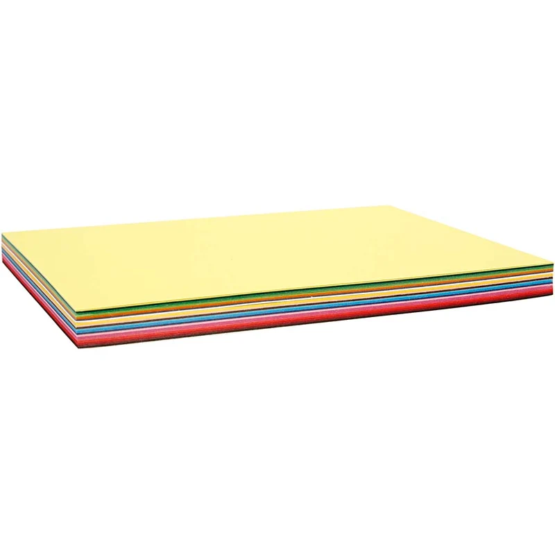 Farbkarton, A5 148x210 mm, 180 g, Sortierte Farben, 60Bl. sort. [HOB214250]