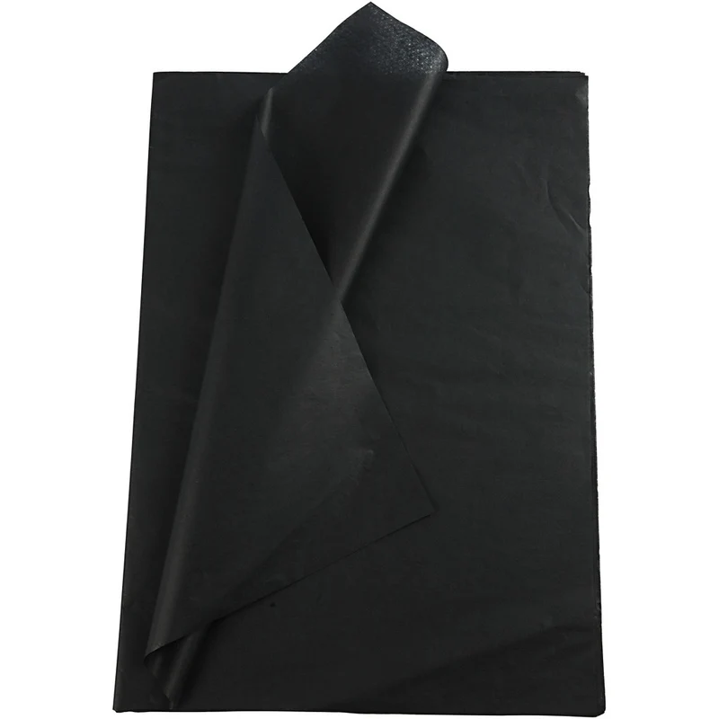 Seidenpapier Schwarz 50x70cm | 14g (25 Bl.) [HOB20869]