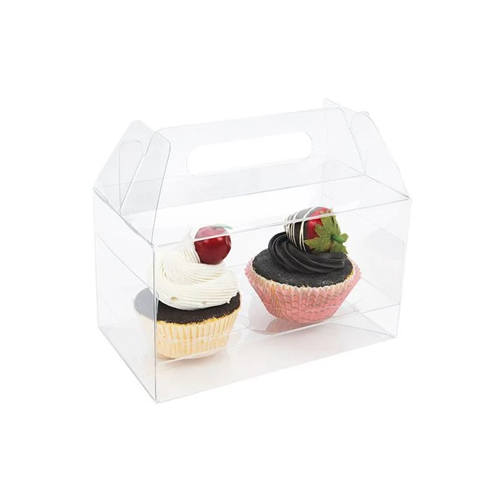 Double Cupcake Handle Box Set 17.8x10.2x10.2 cm (100 pieces) [CBS173]