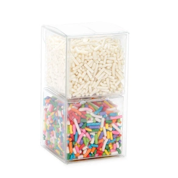 Geschenkboxen-Set – 2 Boxen – 4,1 x 4,1 x 7,9 cm (25 Stück) [NBS7]