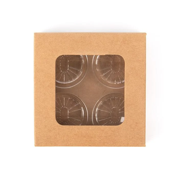 Schachteln Kraft für handgemachte Süßigkeiten, Runde Einsatz 7x2.1x6.8 cm (25 Stück) [CNDYR277]
