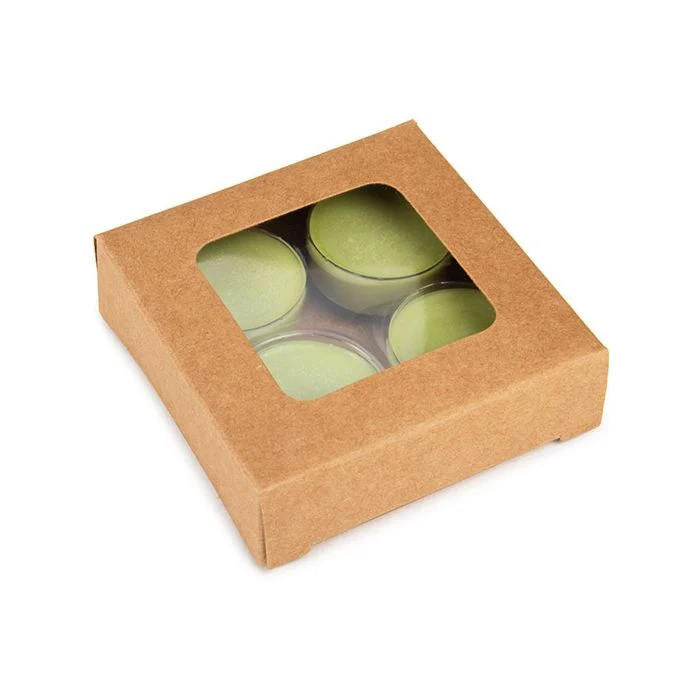Schachteln Kraft für handgemachte Süßigkeiten, Runde Einsatz 7x2.1x6.8 cm (25 Stück) [CNDYR277]