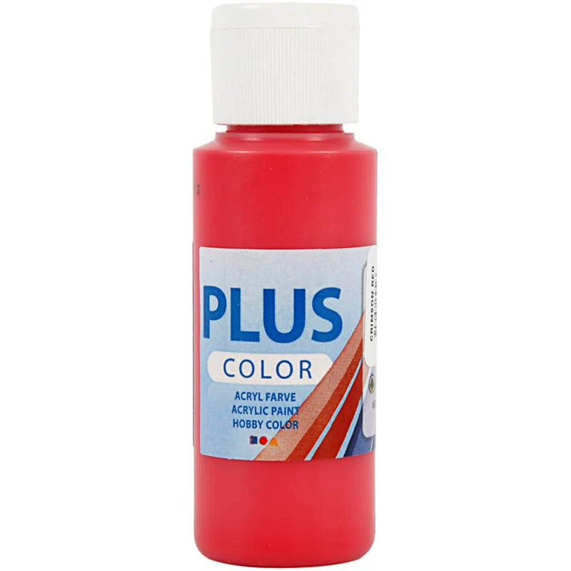 Plus Color Bastelfarbe, Purpurrot, 60 ml/ 1 Fl. [HOB-39628]