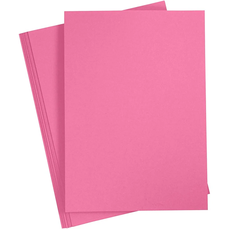 Karton, A4, Blatt 210x297 mm, 220 g, Pink, 10 Stk/ 1 Pck [HOB-219029]