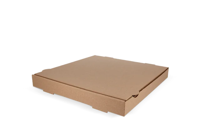 Pizzakartons 32x4,2x32cm Kraftbraun (100 Stück) [TK-9987695]
