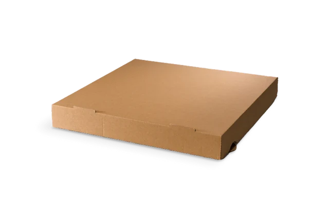 Pizzakartons 32x4,2x32cm Kraftbraun (100 Stück) [TK-9987695]