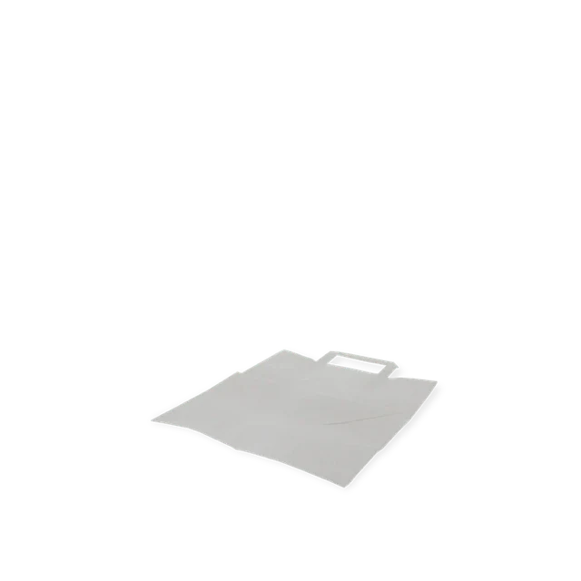 Papiertragetaschen 26x17x27cm weiß (250 Stück) [TK-9987498]