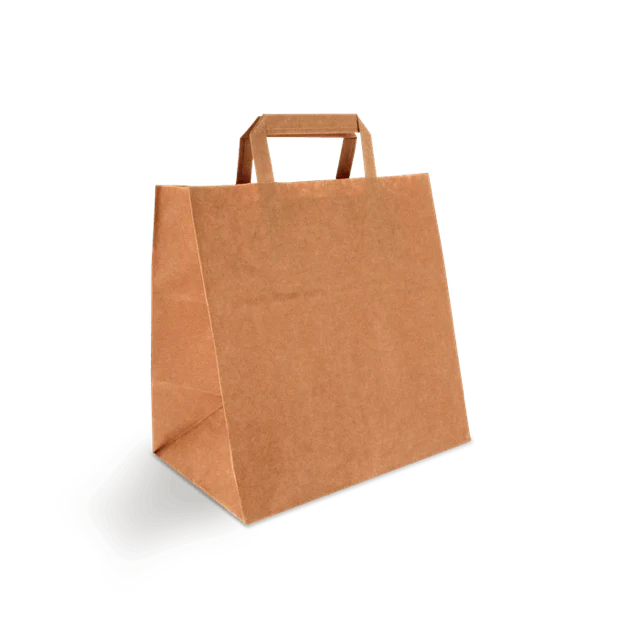 Papiertragetaschen 26x17x27cm braun (250 Stück) [TK-9987497]