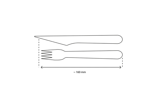 Besteckset aus Holz 3/1 Messer + Gabel + Serviette (250 Stück) [TK-9987657]