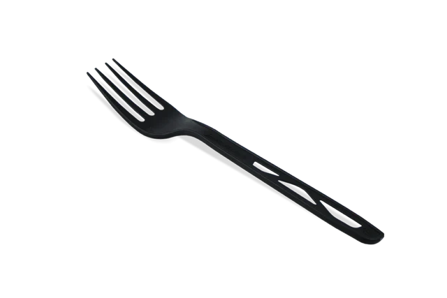 Wiederverwendbare Schwarz-Gabel 17 cm CPLA (1.000 Stück) [TK-9988004]