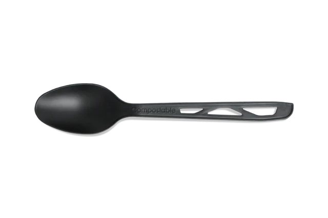 Wiederverwendbarer Schwarz-Löffel 16 cm CPLA (1.000 Stück) [TK-9988005]