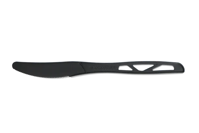 Wiederverwendbares Schwarz-Messer CPLA 18 cm (1.000 Stück) [TK-9988003]