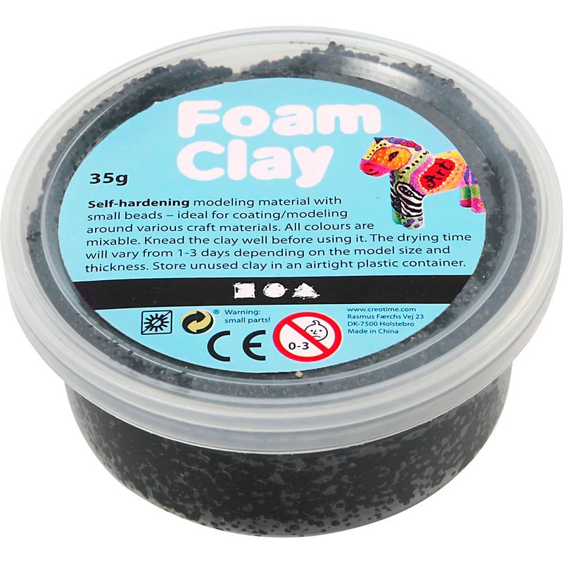 Foam Clay® , Schwarz, 35 g/ 1 Dose [HOB78920]
