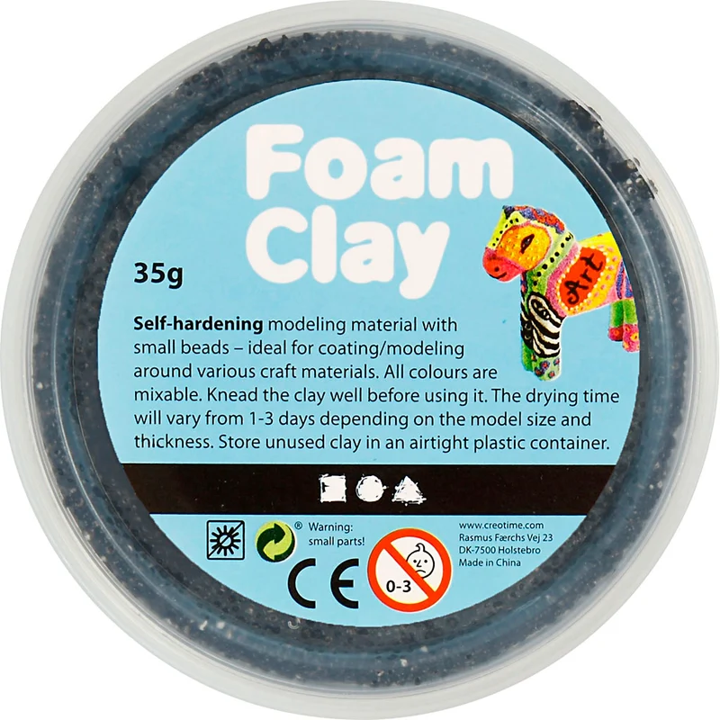 Foam Clay® , Schwarz, 35 g/ 1 Dose [HOB78920]