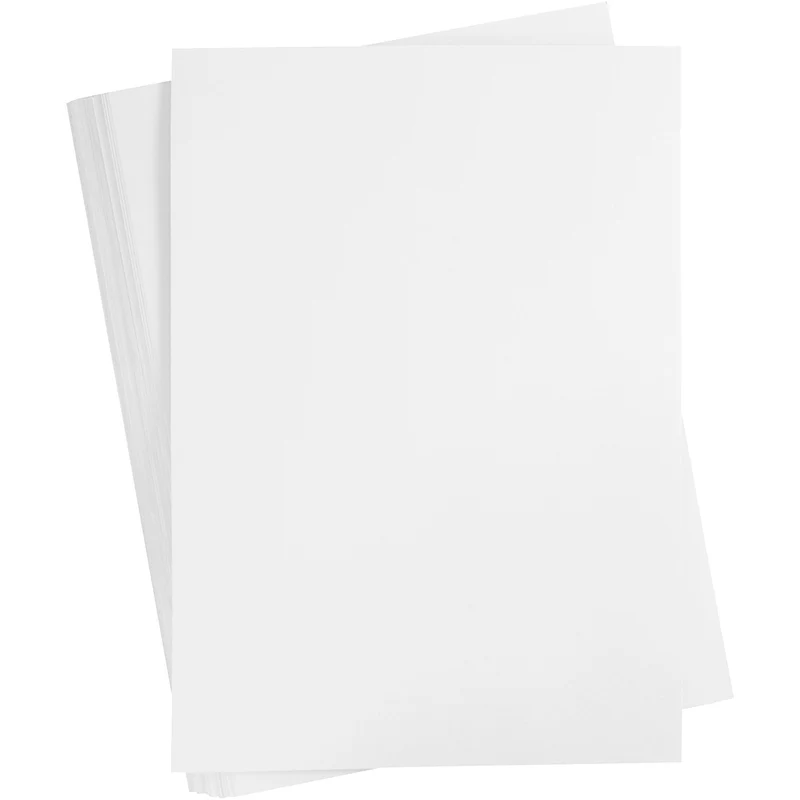 Karton, farbig, A2, Blatt 420x594 mm, 180 g, Weiß, 100 Bl./ 1 Pck [HOB-21310]