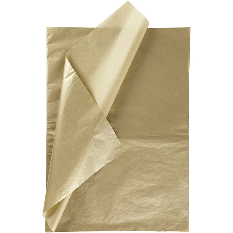 Seidenpapier, Blatt 50x70 cm, 17 g, Gold, 25 Bl./ 1 Pck [HOB-20817]