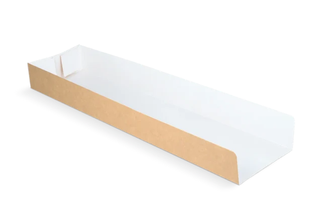 Panini Schale 7x3x28 cm kraft/weiß (1.000 Stück) [TK-9988130]