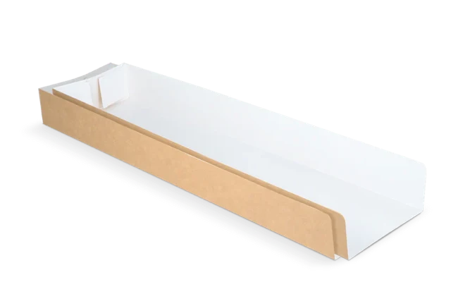 Panini Schale 7x3x28 cm kraft/weiß (1.000 Stück) [TK-9988130]