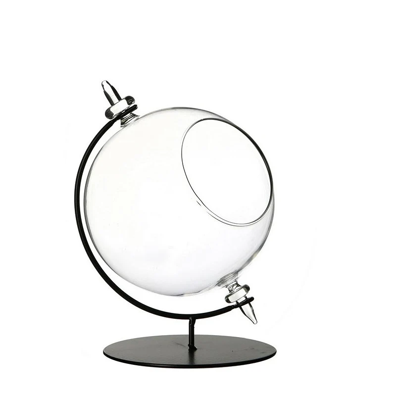 Glaskugel für Teelicht mit Ständer Ø 15 cm, H. 21 cm (1 Stück) [IFS-29292]
