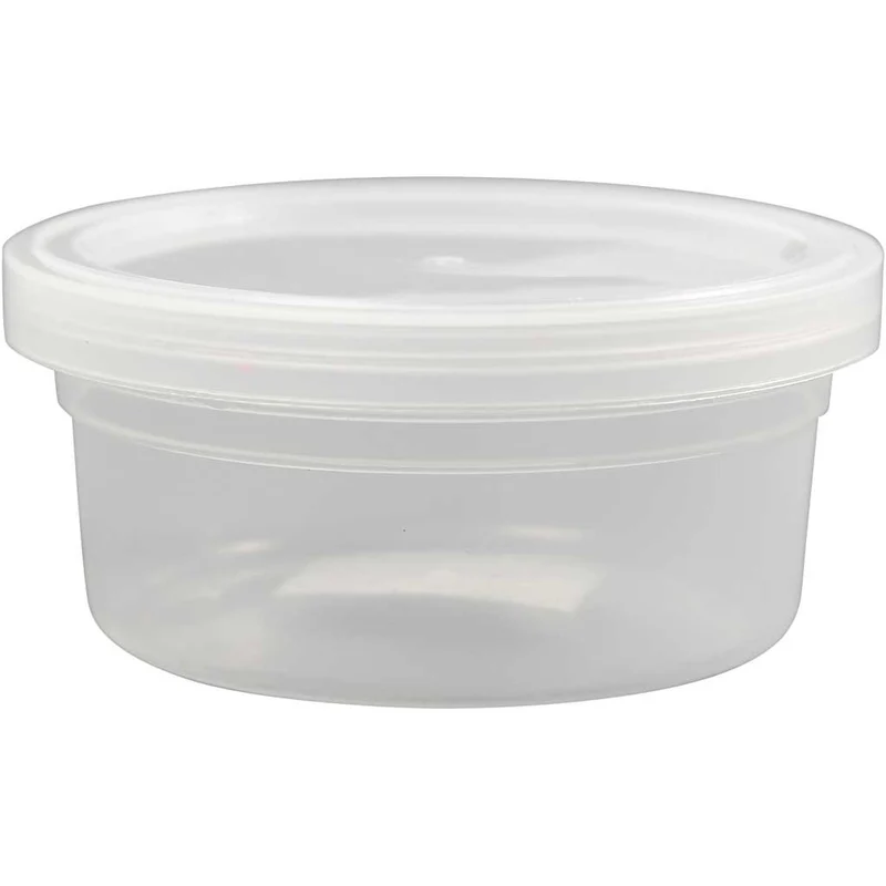 Plastikschachteln mit Deckel 3.8x8.4cm (20 Stück / 125 ml) [HOB13173]