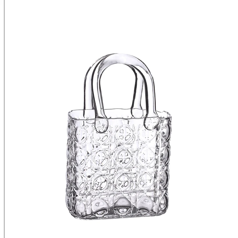 Handtasche Vase Elysee Glasgriff L.14 x B.9,5 x H.22 cm klar (1 Stk.) [IFS-37230]