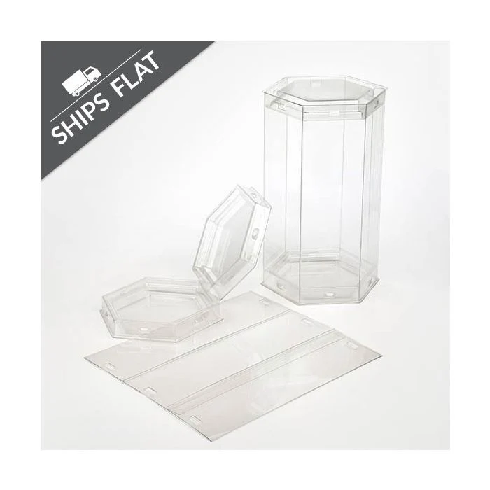 Plastic Tube Hexagon 8.9x7.9x15.2cm (25 pieces) [CTHS36]