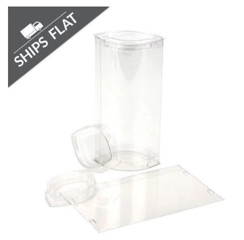 Plastic Gift Boxes oval 8x5.2x15.4cm [25 pieces) [CTES26]