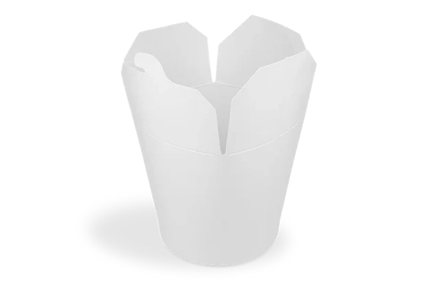 Wok to Go Becher Karton 9,4x9,7 cm 26oz 750ml weiß (500 Stück) [TK-9987002]
