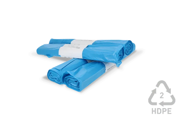 Müllsäcke 120 liter 70x110cm 20 Rolls mit 25 Beuteln blau (licht) (500 Beutel) [TK-9987662]