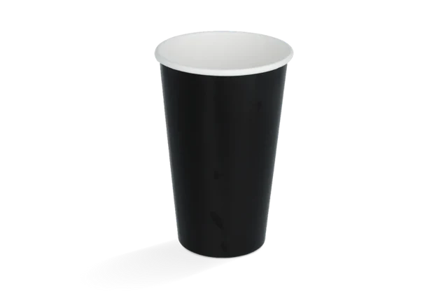 Milchshake-Becher Karton mittel 450ml Ø9 cm 16oz Schwarz FSC®Mix (500 Stück) [TK-9987082]