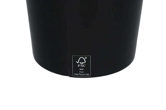 Milchshake-Becher Karton mittel 450ml Ø9 cm 16oz Schwarz FSC®Mix (500 Stück) [TK-9987082]