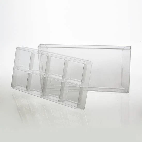 Schachteln für handgemachte Süßigkeiten für 8 Stück 7x1.4x13.8cm Transparent (25 Stück) [CNDY272]