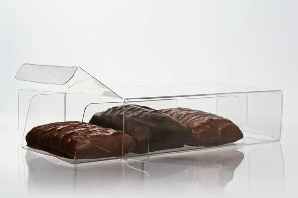 Plastic Gift Boxes for Chocolates 7x3.7x14cm with Insert (100 pieces) [CNDY230]