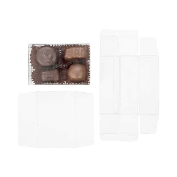 Plastic Gift Boxes for Chocolates 7x3.7x10.5cm with Insert (100 pieces) [CNDY229]