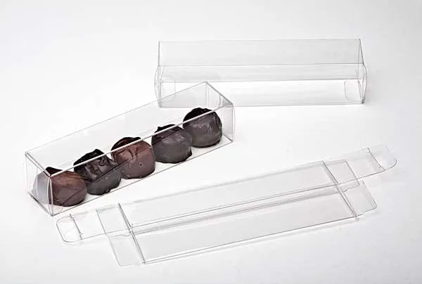 Plastic Gift Boxes for Chocolates 3.5x3.5x15.9cm with Insert (100 pieces) [CNDY228]