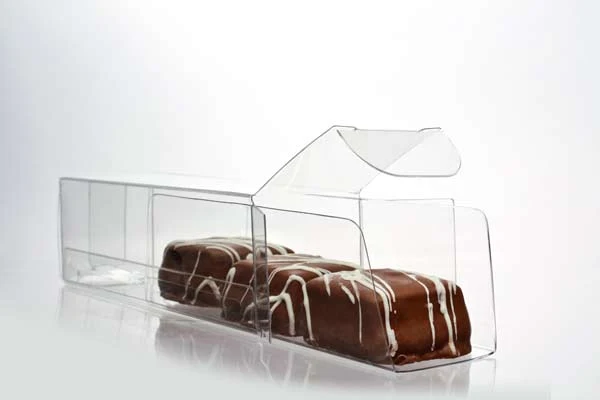Schokoladenschachteln mit Einsatz 3.5x3.5x10.8cm Transparent (100 Stück) [CNDY196]