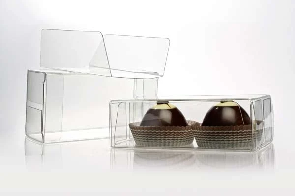 Plastic Gift Boxes for "chocolate" Truffels 5.4x3.5x10.8cm with Insert (100 pieces) [CNDY195]
