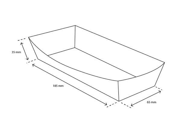 Würstchenschalen A18 kraft/weiß (400 Stück) [TK-9987960]