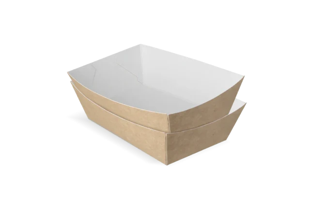 Pommesschalen A9 kraft/weiß (400 Stück) [TK-9987892]