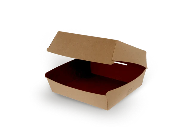 Menübox / Hamburger Tablett 20x8,8x20 cm FSC®Mix kraft (300 Stück) [TK-9987220]
